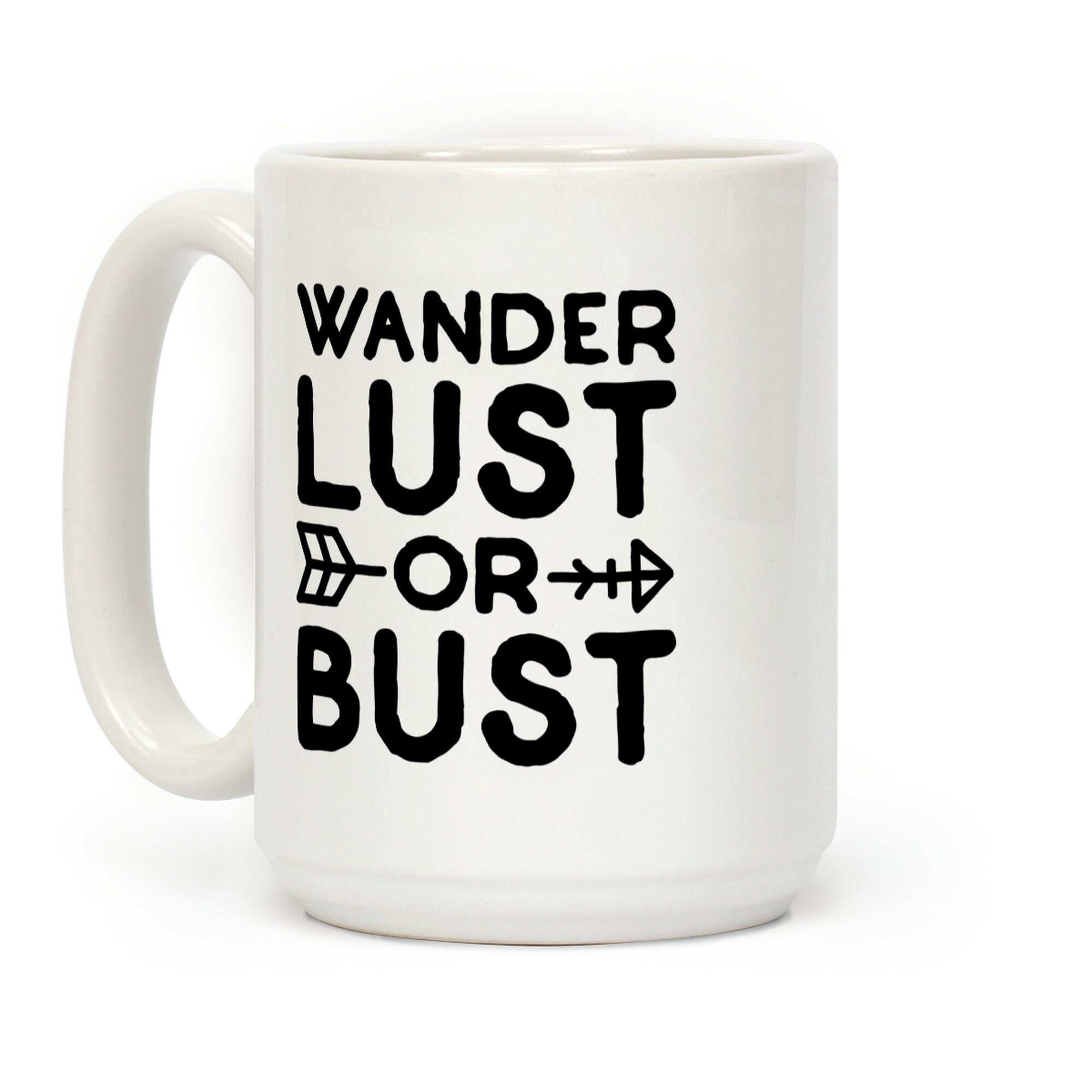 Wanderlust Or Bust Coffee Mug